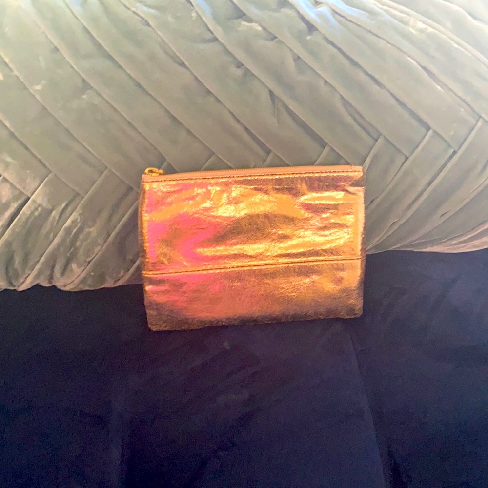J Crew Rose Gold Clutch